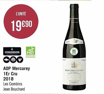 aop mercurey 1er cru 2018 les combins jean bouchard