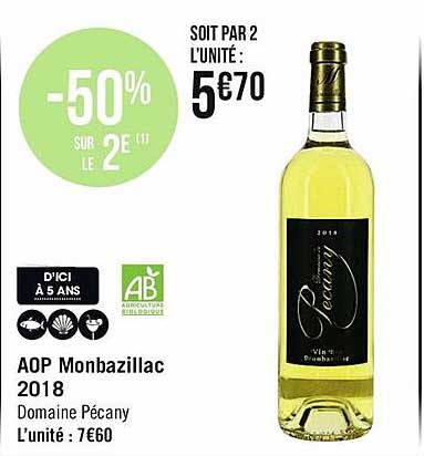 Aop Monbazillac 2018 Domaine Pécany