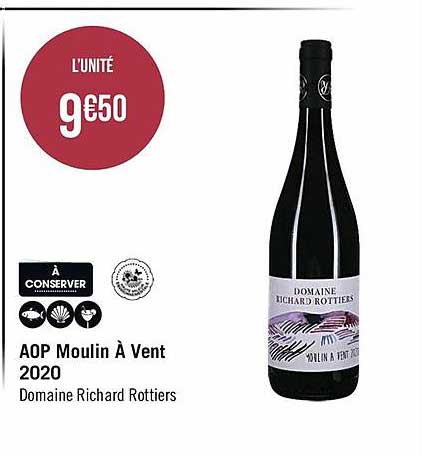 aop moulin à vent 2020 domaine richard rottiers