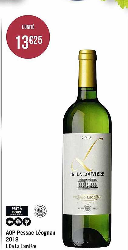 aop pessac léognan 2018 l de la louvière