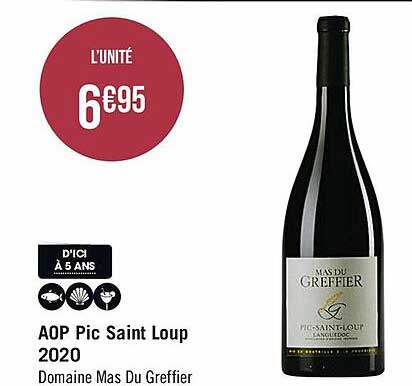 aop pic saint loup 2020 domaine mas du greffier