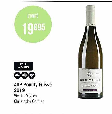 aop pouillyu fuissé 2019 vieilles vignes christophe cordier