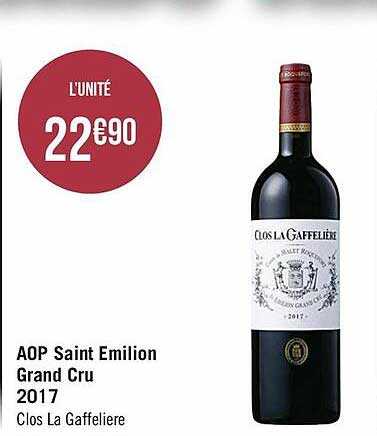 Aop Saint émilion Grand Cru 2017 Clos La Gaffelière