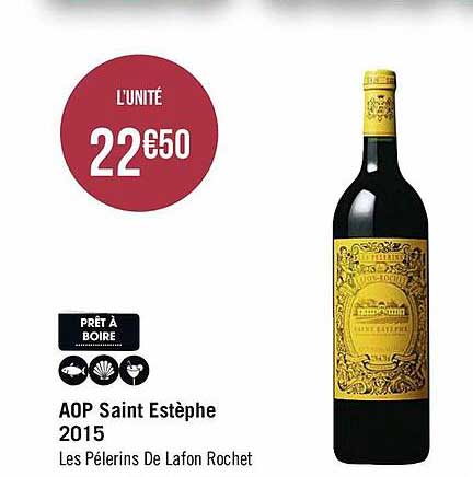 aop saint estèphe 2015 les pélerins de lafon rochet