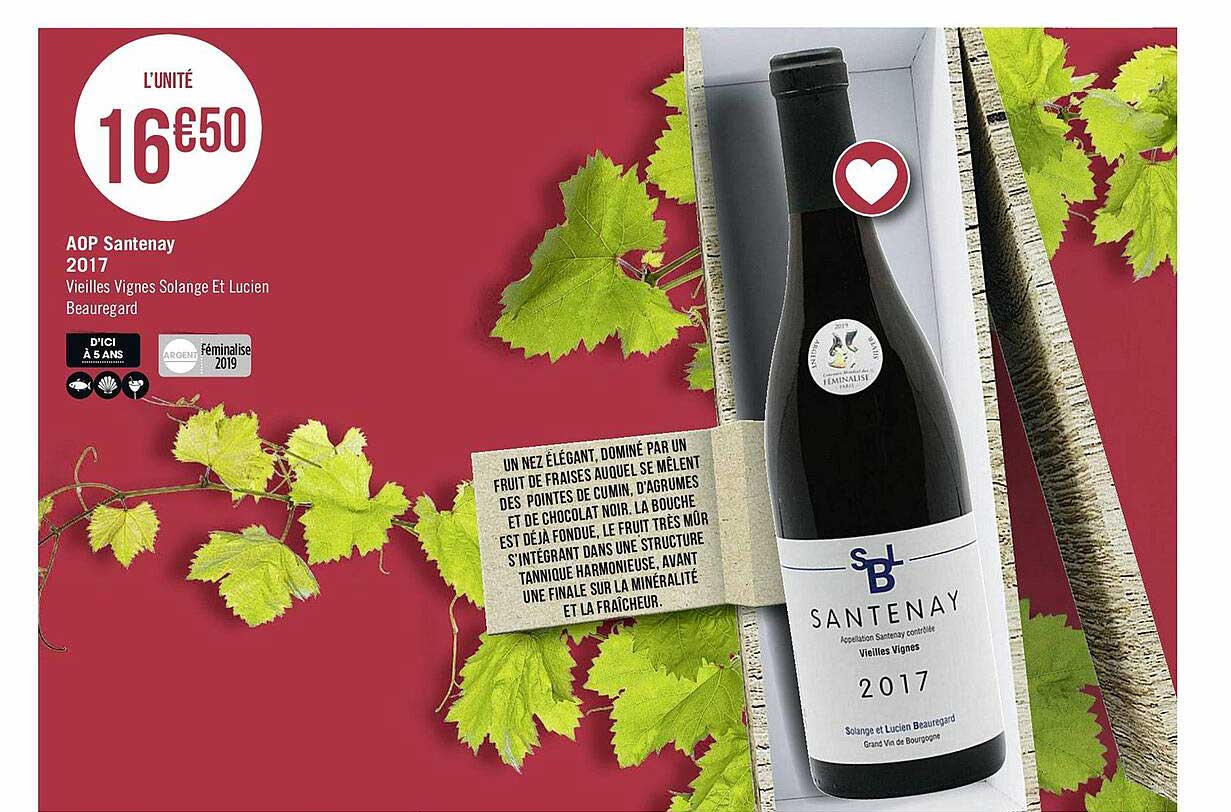 aop santenay 2017 vieilles vignes solange et lucien beauregard