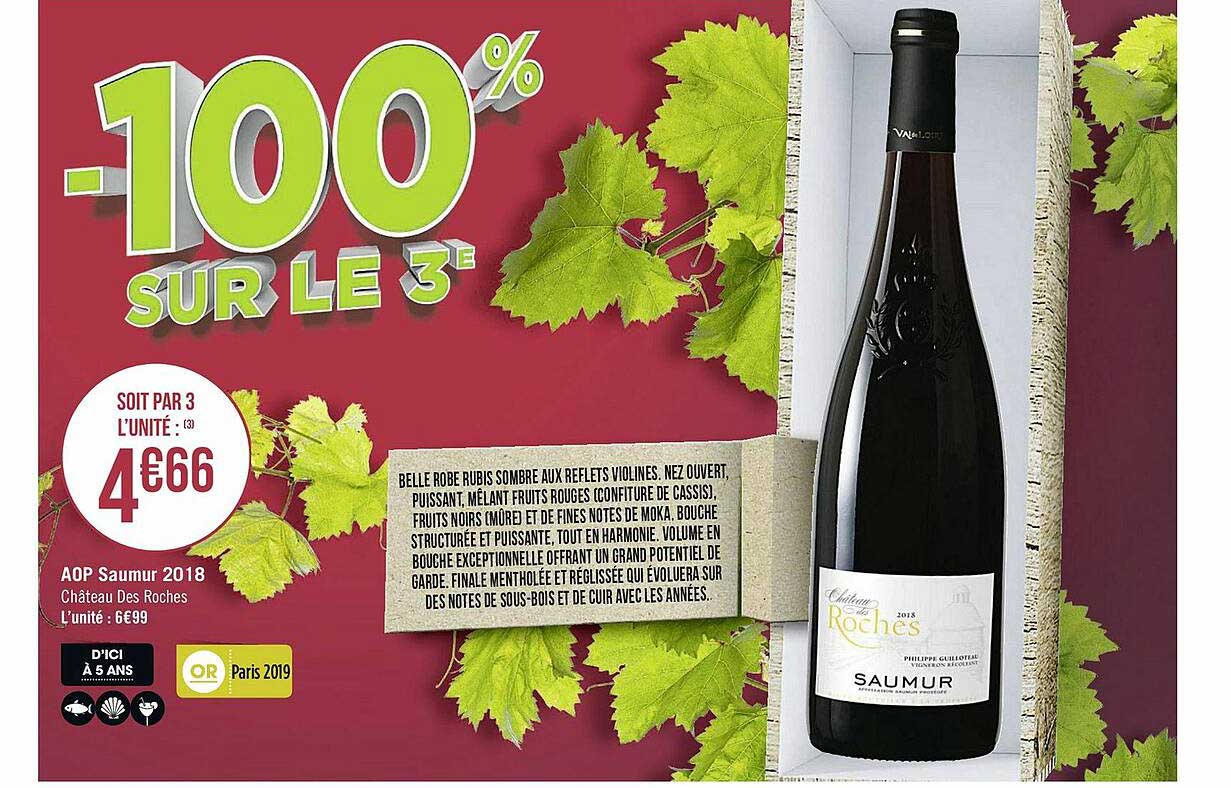 aop saumur 2018 château des roches