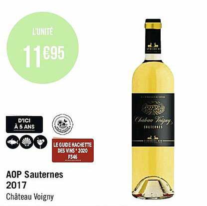 aop sauternes 2017 château voigny
