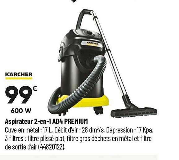 aspirateur 2-en-1 ad4 premium kärcher