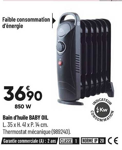 bain d'huile baby oil