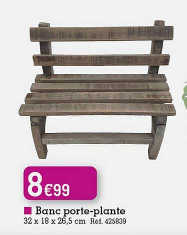 banc porte-plante