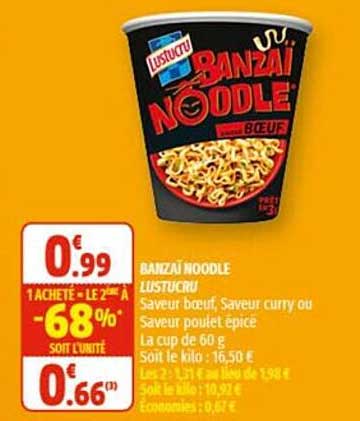 banzaï noodle lustucru
