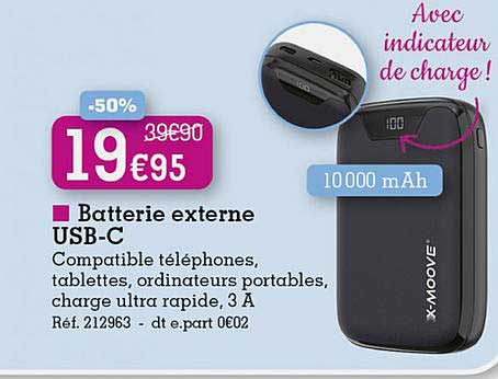 batterie externe usb-c