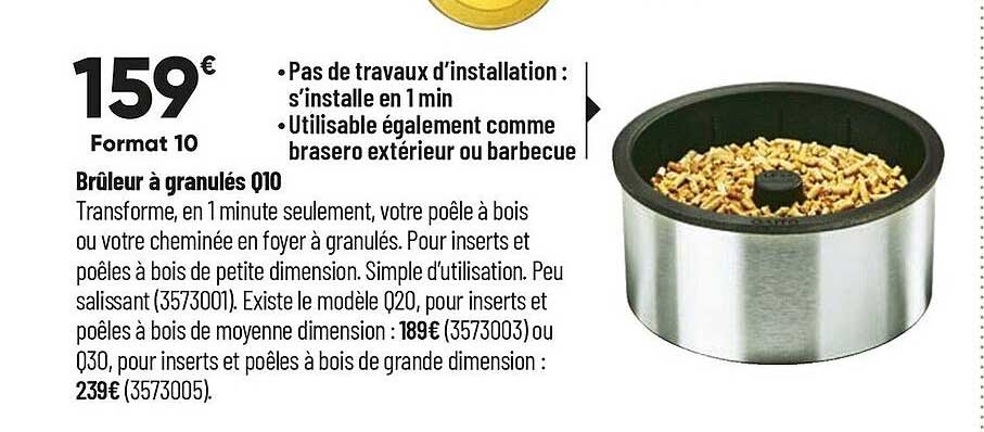 brûleur à granulés q10