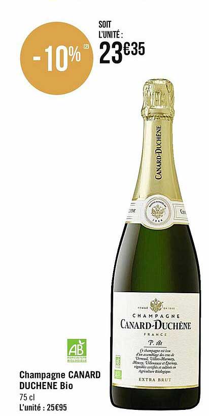 Champagne Canard Duchêne Bio