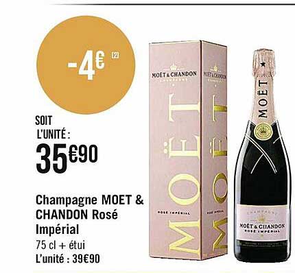 champagne moet & chandon rosé impérial