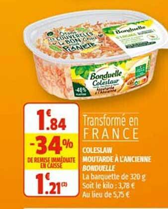 Coleslaw Moutarde à L'ancienne Bonduelle