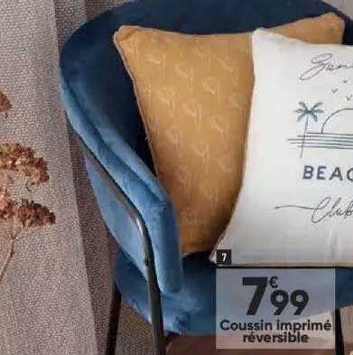 Coussin Imprimé Réversible