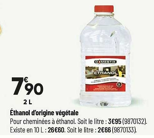 éthanol d'origine végétale