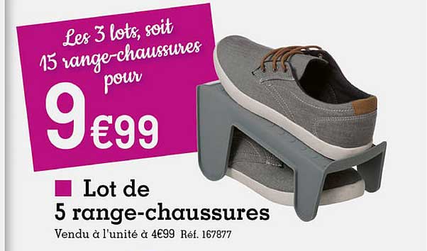 lot de 5 range-chaussures