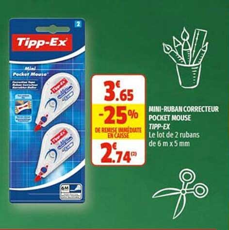 mini-ruban correcteur pocket mouse tipp-ex
