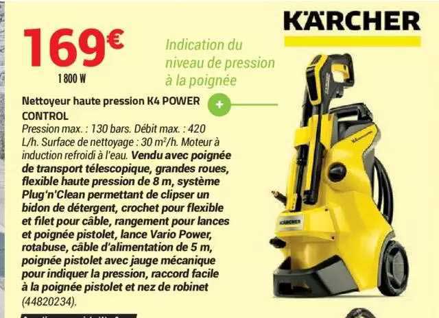 nettoyeur haute pression k4 power control kärcher