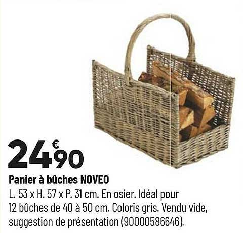 panier à bûches noveo