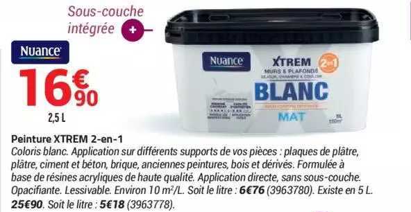 Peinture Xtrem 2-en-1 Nuance