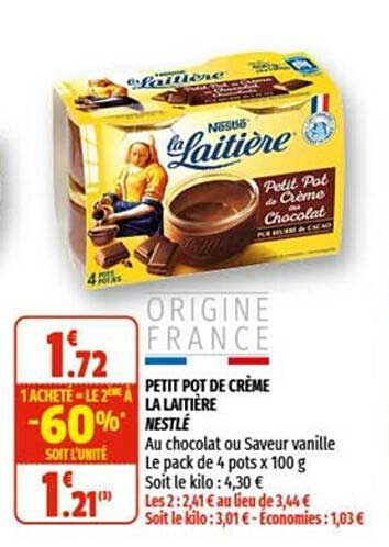 Petit Pot De Crème La Laitière Nestlé