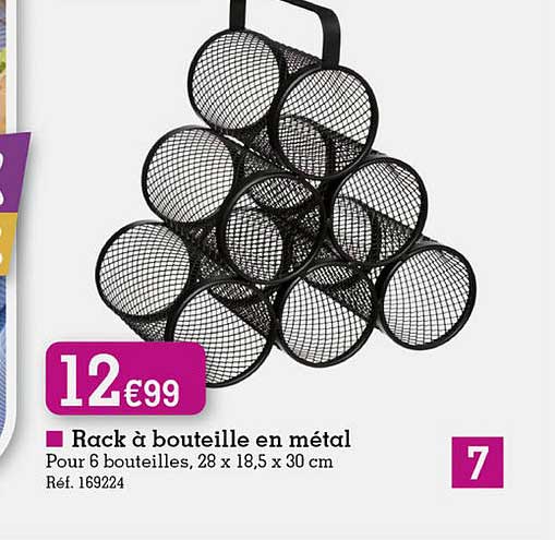 rack à bouteille en métal