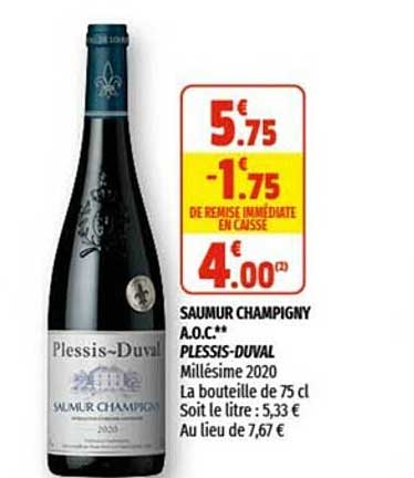 saumur champigny a.o.c. plessis-duval