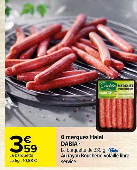 6 Merguez Halal Dabia