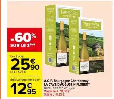 a.o.p. bourgogne chardonnay la cave d'augustin florent