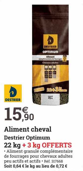 aliment cheval destrier optimum destrier