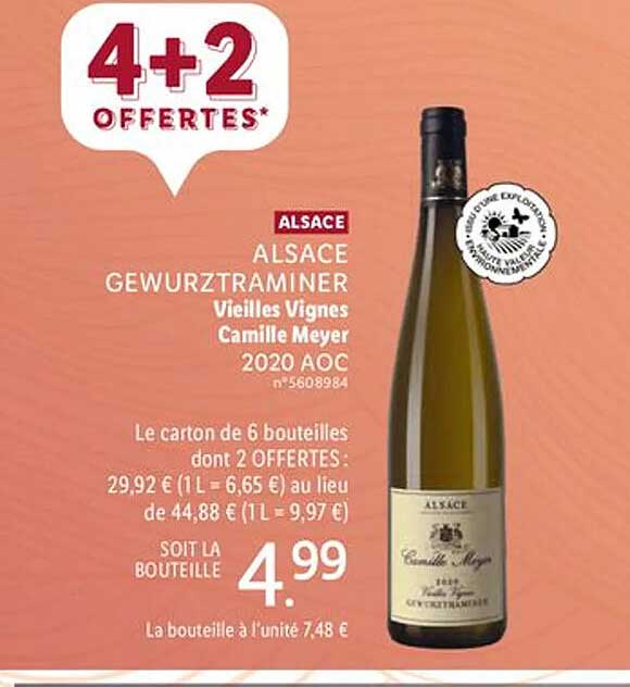 alsace gewurztraminer vieilles vignes camille meyer 2020 aoc