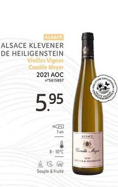 Alsace Klevener De Heiligenstein Vieilles Vignes Camille Meyer