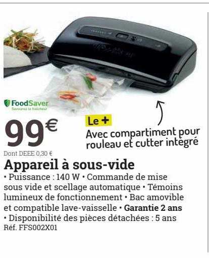 appareil à sous-vide foodSaver