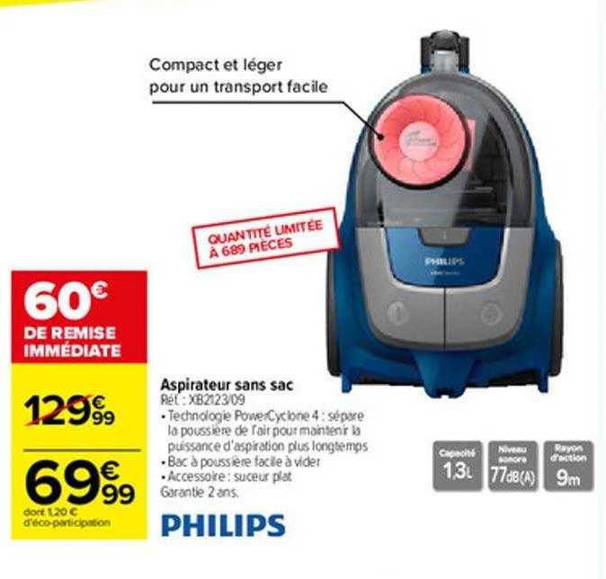 Aspirateur Sans Sac Philips
