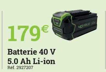 batterie 40 v 5.0 ah li-ion