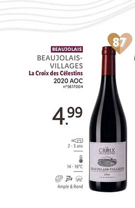 beaujolais-villages la croix des célestins 2020 aoc