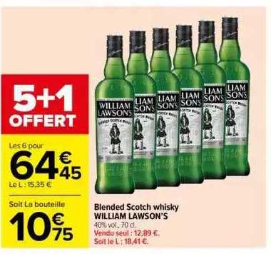 blended scotch whisky william lawson's