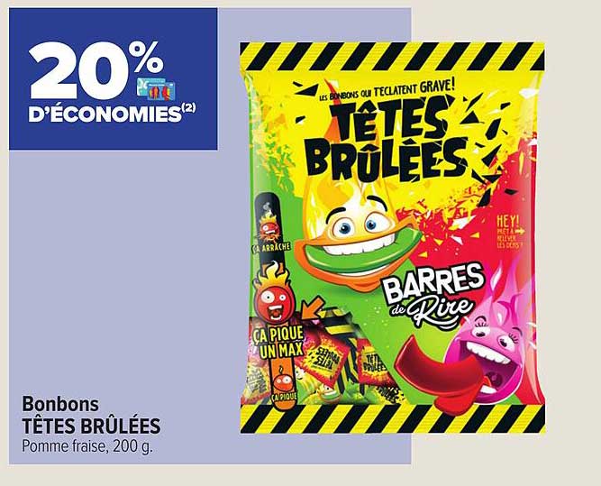 bonbons têtes brûlées