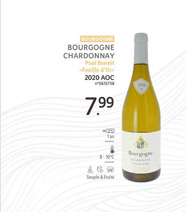 bourgogne chardonnay paul benoit "feuille d'or"