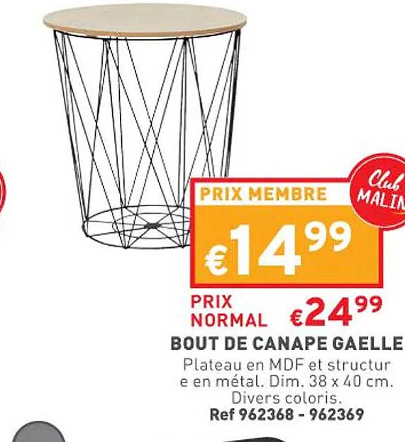 bout de canapé gaëlle