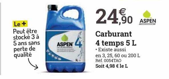 carburant 4 temps 5 l aspen
