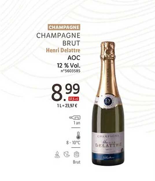 champagne brut henri delattre aoc