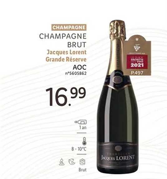 champagne brut jacques lorent grande réserve