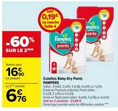 culottes baby-dry pants pampers