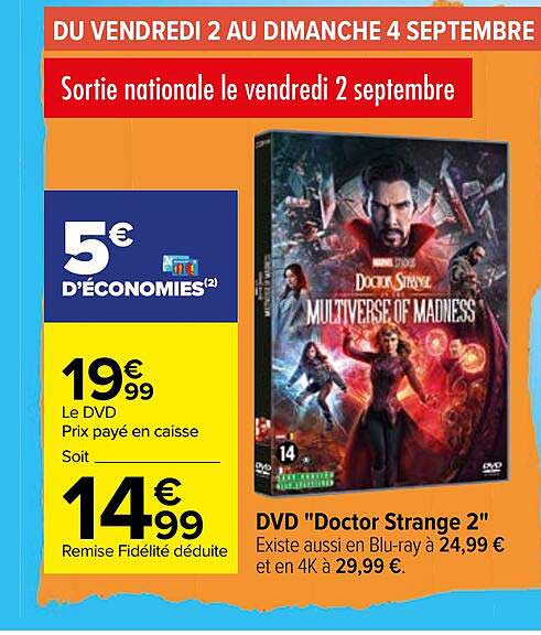 dvd "doctor strange 2"