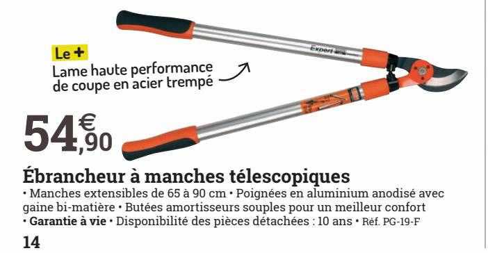 ébrancheur à manches télescopiques