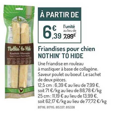 friandises pour chien nothin' to hide
